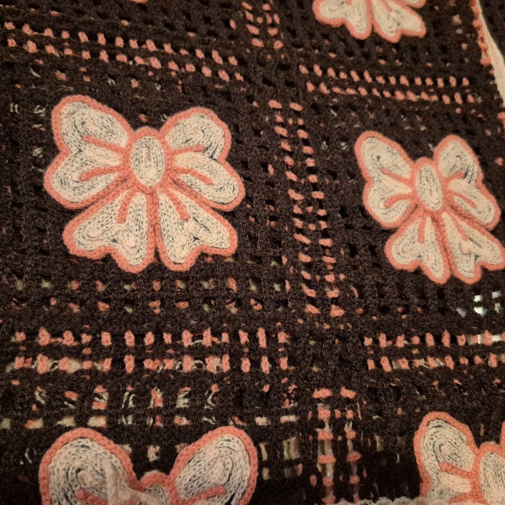 House or Harlow 1960 Crochet Fringe Bow Poncho Sweater NWT - Picture 6 of 10